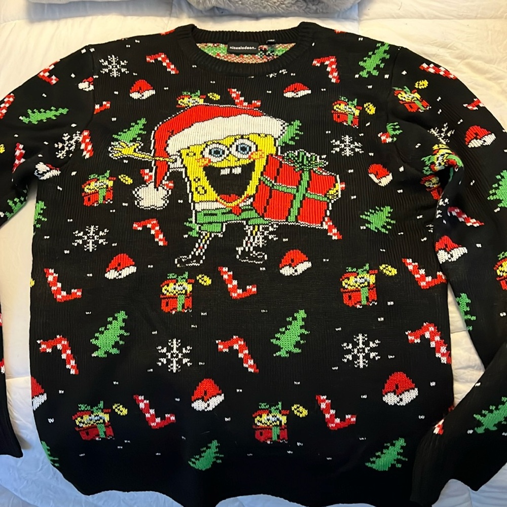 ❄️ Spongebob Squarepants Ugly Sweater Holiday